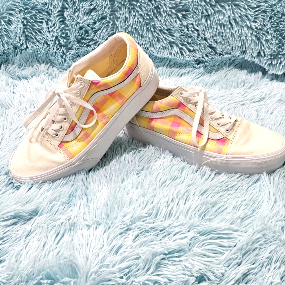 VANS Old Skool Stac Pastel Picnic Pink Plaid